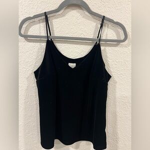 Black Velvet Tank Top